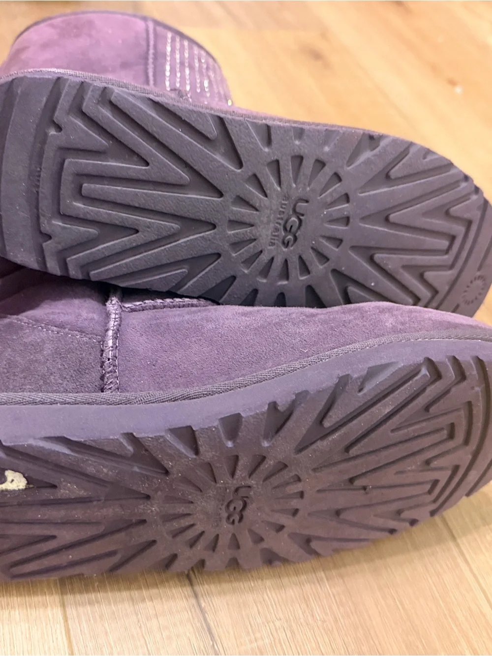 UGG Purple classic Boots with Crystal rhinestone  Accents